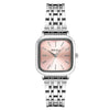 Fashionable Square Steel Band Women's Quartz Watch With Simple Cute Design And Alloy Case And Strap