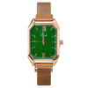 Fashionable Square Women's Alloy Watch With Magnetic Clasp