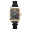 Fashionable Square Women's Alloy Watch With Magnetic Clasp