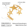 Fashionable Stylish Fivepointed Star Titanium Steel Bracelet For Girls With Electroplating Jewelry Wholesale