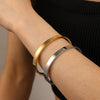 Fashionable Titanium Steel Bracelet With Smooth Niche Design And Polish Finish