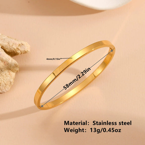Fashionable Titanium Steel Bracelet With Smooth Niche Design And Polish Finish