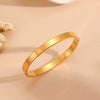 Fashionable Titanium Steel Bracelet With Smooth Niche Design And Polish Finish