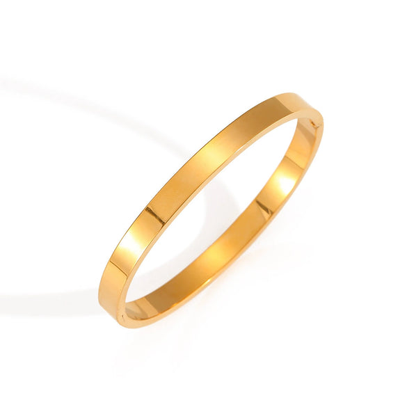 Fashionable Titanium Steel Bracelet With Smooth Niche Design And Polish Finish
