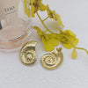 Fashionable Titanium Steel Women's Earrings With Animal And Zodiac Patterns Light Luxury And Elegant Style Electroplating Process