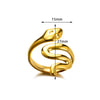 Fashionable Unisex Open Stainless Steel Oil Pressure Ring With Heart Shaped And Snake Shaped Design Electroplated With Letters Numbers And Text Pattern
