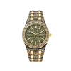 Fashionable Universal Quartz Watch Alloy Case Steel Band Octagonal Dial