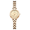 Fashionable Women's Alloy Bracelet Watch With Round Dial And Mineral Reinforced Glass Mirror