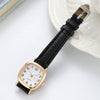 Fashionable Women's Alloy Strap Round Dial Watch Pin Buckle Spiral Crown Ordinary Glass Mirror