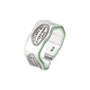 Fashionable Women's Copper Retro Ring With Irregular English Letter Design And Electroplating Treatment