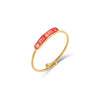 Fashionable Women's Stainless Steel Ring Jewelry 18K Gold Plated With Geometric Pattern And Adjustable Opening