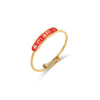 Fashionable Women's Stainless Steel Ring Jewelry 18K Gold Plated With Geometric Pattern And Adjustable Opening