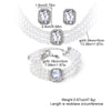Faux Pearl Rhinestone Alloy Jewelry Set With Diamond Setting For Women French Retro Elegant Light Luxury Style