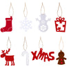 Felt Pendant Ornaments Christmas Tree Decorations Nonwoven Snowman Ornaments Party Decoration