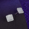 Female Earrings White Copper Electroplating Fourleaf Clover Heart Shape High Imitation Moissanite