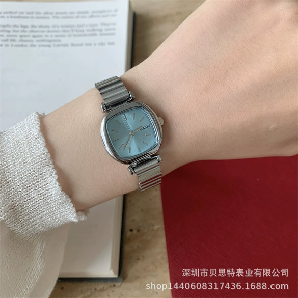 Female Fashion Metal Square Dial Quartz Watch