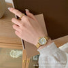Female Fashion Metal Square Dial Quartz Watch