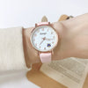 Female Leisure Alloy Case Imitation Leather Strap Round Dial Watch