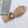 Female Leisure Alloy Case Ordinary Glass Mirror Quartz Watch
