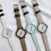 Female Leisure Alloy Case Ordinary Glass Mirror Quartz Watch