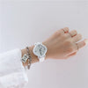 Female Leisure Alloy Case Ordinary Glass Mirror Quartz Watch