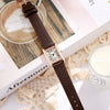 Female Leisure Quartz Watch With Alloy Case Imitation Leather Strap And Round Dial