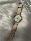 Female Leisure Quartz Watch With Colorful Fritillary Dial And Alloy Case