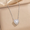 Female Necklace Titanium Steel Pendant With 18K Gold Zircon Set Heart Water Drop Bell Pattern Luxury New Style Design Sense Electroplated In Vacuum Furnace