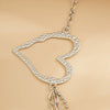 Female Personality Metal Thin Body Chain Waist Chain