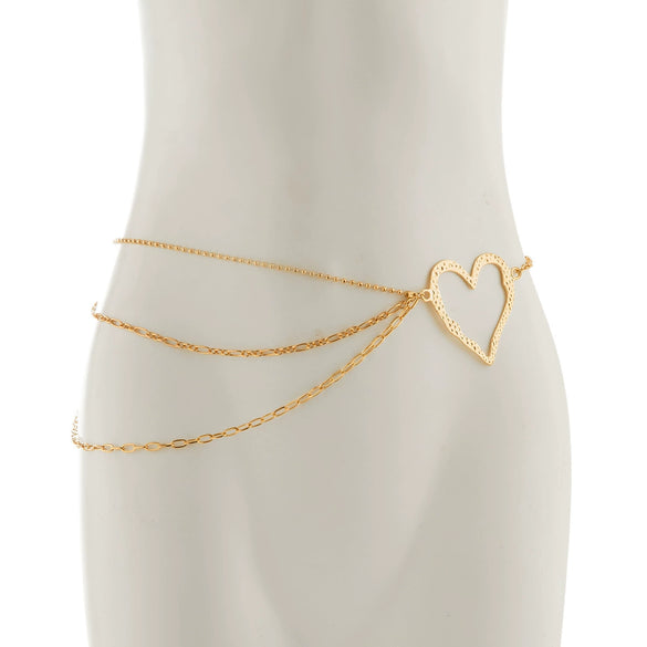 Female Personality Metal Thin Body Chain Waist Chain