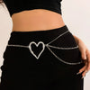 Female Personality Metal Thin Body Chain Waist Chain