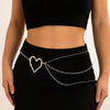 Female Personality Metal Thin Body Chain Waist Chain