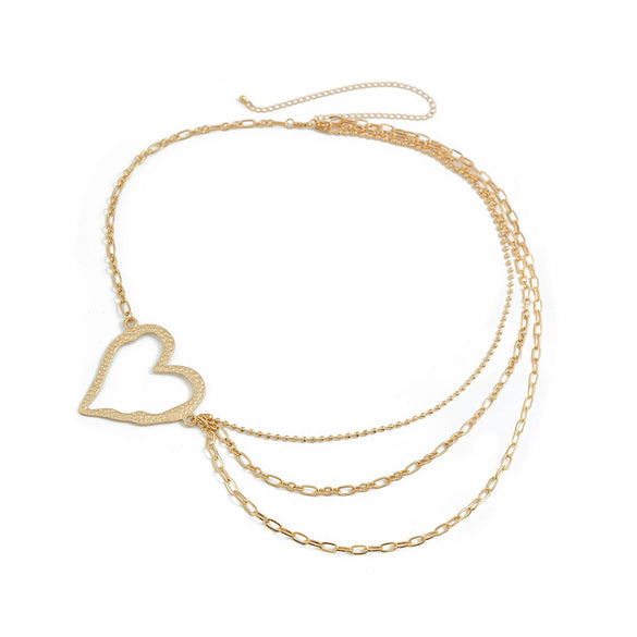 Female Personality Metal Thin Body Chain Waist Chain