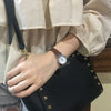 Female Retro Casual Quartz Watch With Alloy Case Genuine Leather Strap And Round Dial