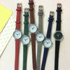 Female Retro Casual Quartz Watch With Alloy Case Genuine Leather Strap And Round Dial
