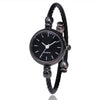 Female Student Bracelet Watch Alloy Case Imitation Leather Strap Rectangle Dial Chic Style Simple Retro
