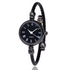 Female Student Bracelet Watch Alloy Case Imitation Leather Strap Rectangle Dial Chic Style Simple Retro