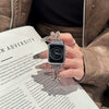 Female Student Casual Waterproof Square Dial Alloy Bracelet Quartz Watch With Stainless Steel Buckle And Mineral Reinforced Glass Mirror
