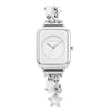 Female Student Casual Waterproof Square Dial Alloy Bracelet Quartz Watch With Stainless Steel Buckle And Mineral Reinforced Glass Mirror