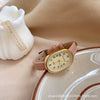 Female Student Digital Exam Watch Oval Dial Metal Case Ordinary Glass Mirror Fashion Style