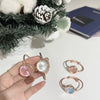 Female Student Leisure Style Alloy Case Ordinary Glass Mirror Bracelet Watch With Gradient Small Dial