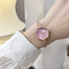 Female Student Leisure Style Alloy Case Ordinary Glass Mirror Bracelet Watch With Gradient Small Dial
