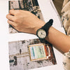Female Student Mori Style Alloy Case Imitation Leather Strap Round Dial Quartz Watch