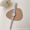 Female Student Quartz Watch Alloy Case Ordinary Glass Mirror Leisure Style Round Shape
