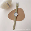 Female Student Quartz Watch Alloy Case Ordinary Glass Mirror Leisure Style Round Shape