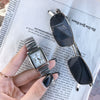 Female Student Square Alloy Bracelet Watch With Printed Logo Simple Cold Style Allmatch Chain Leisure Design