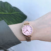 Female Students' Simple Fashion Watch With Alloy Case Stainless Steel Band And Round Dial