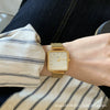 Female Watch Alloy Metal Steel Wire Belt Square Simple Cold Wind Green Leisure Design