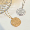 Festival Element Skull Necklace With Aztec Gold Coin Chain Alloy Material Geometric Styling Electroplating Treatment