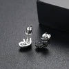 Festive Bootshaped Copper Earrings With Colorful Zircon Accents For Women Creative Statement Ear Jewelry